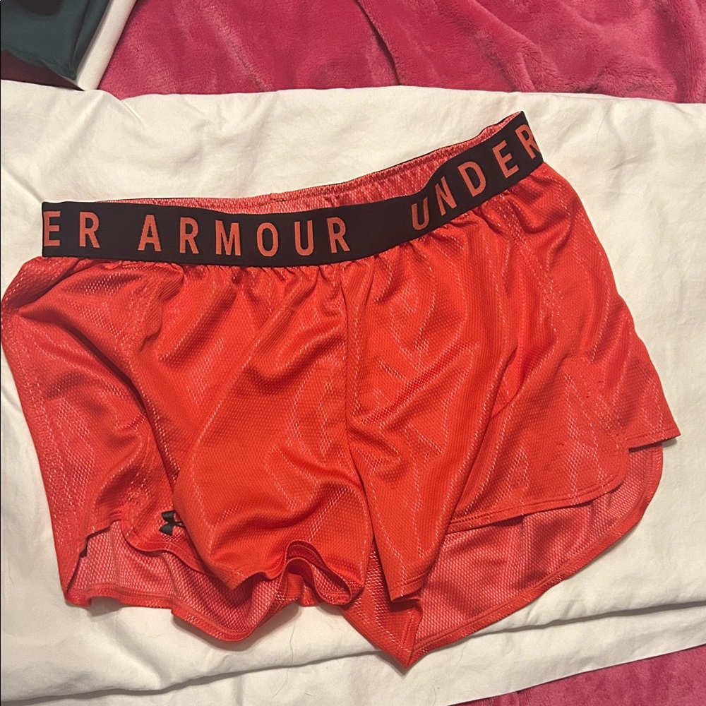 Under Armour Women's Vibrant Red Athletic Shorts